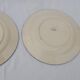 2 earthenware plates of Saint Clement hand painted diam 23 cm