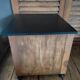 Table de nuit chevet bois relookée ancienne vintage