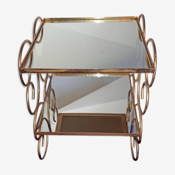 Metal bedside table dore vintage