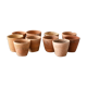 10 old terracotta seedling pots