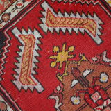 Turkish yastik handmade vintage rug 50cm x 96cm 1960s, 1C651