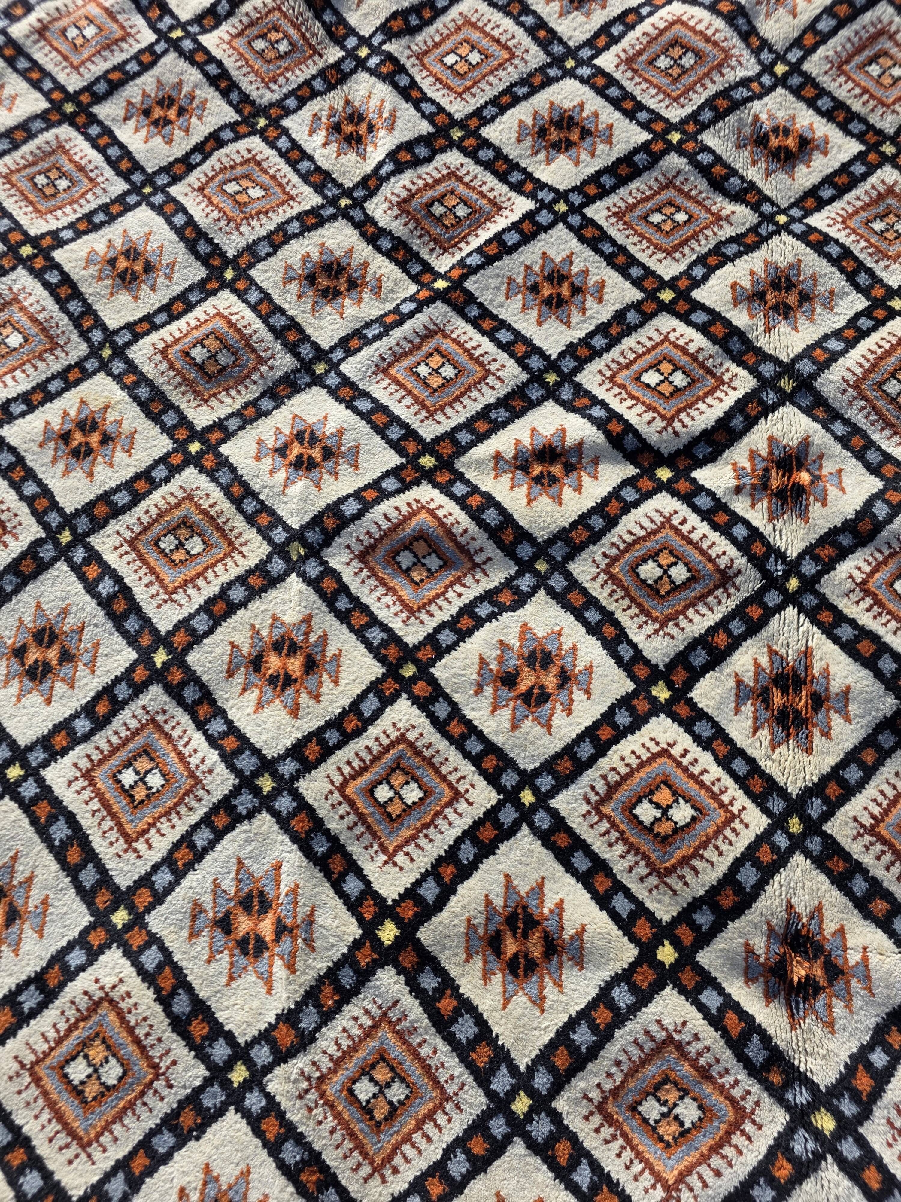 Tapis scandinave en laine des années 60/70