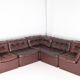 Modular leather sofa