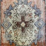 Petit tapis turc vintage 97x51 cm, Short Runner, Tribal, Shabby, Mini Tapis