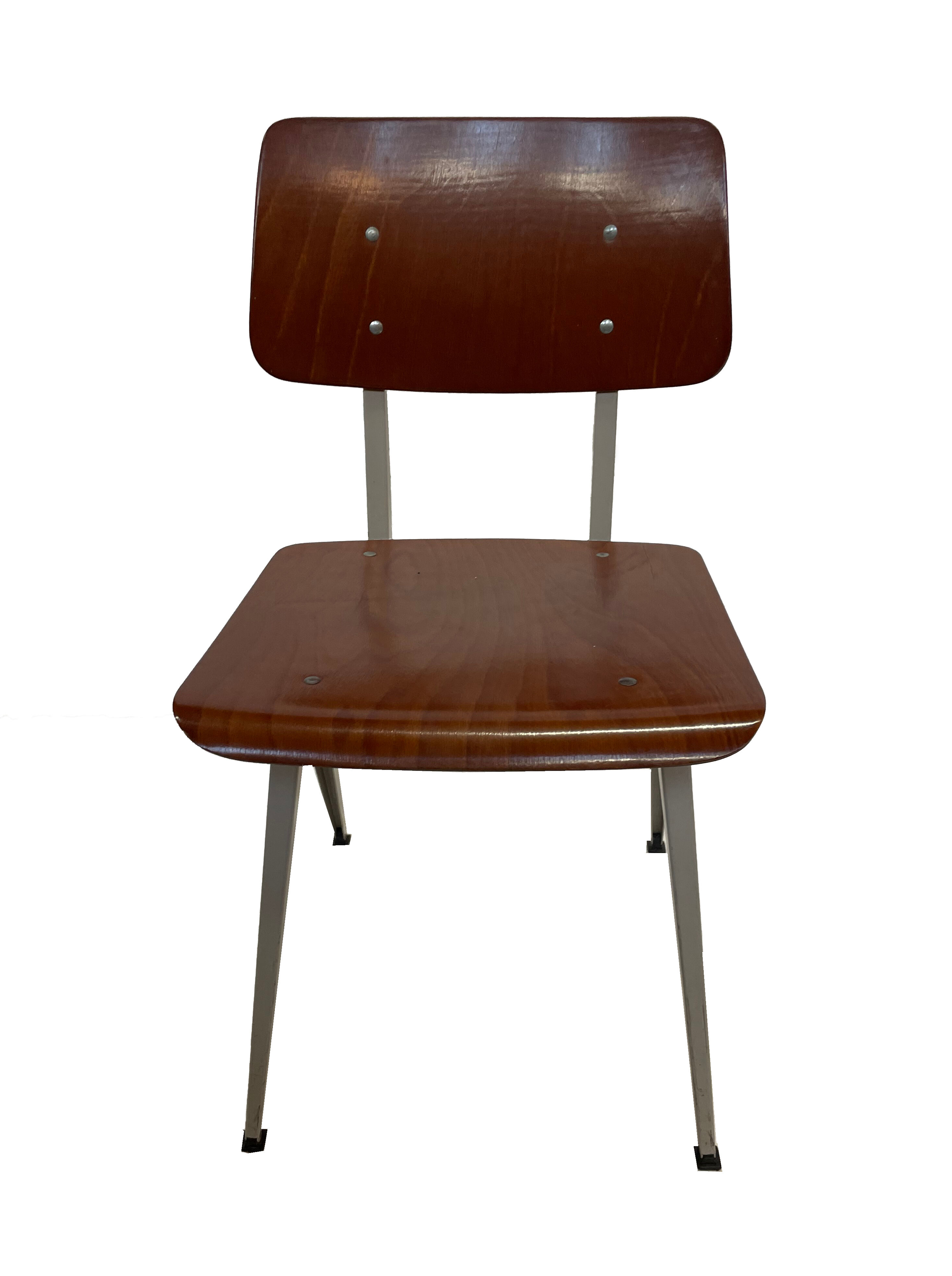 Industrial chair Galvanitas S16 Pagholz Netherlands 60's Design