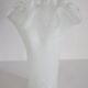 Vintage white Murano glass vase, Italy, 2000s
