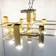 Brass chandelier from Sciolari, 1970s