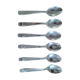 Set of 6 spoons in vintage stainless steel