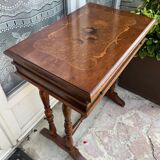 Antique dressing table in inlaid wood