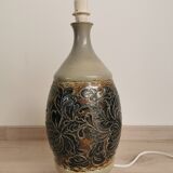 Lamp foot in stoneware Vintage Betschdorf Rémy fils