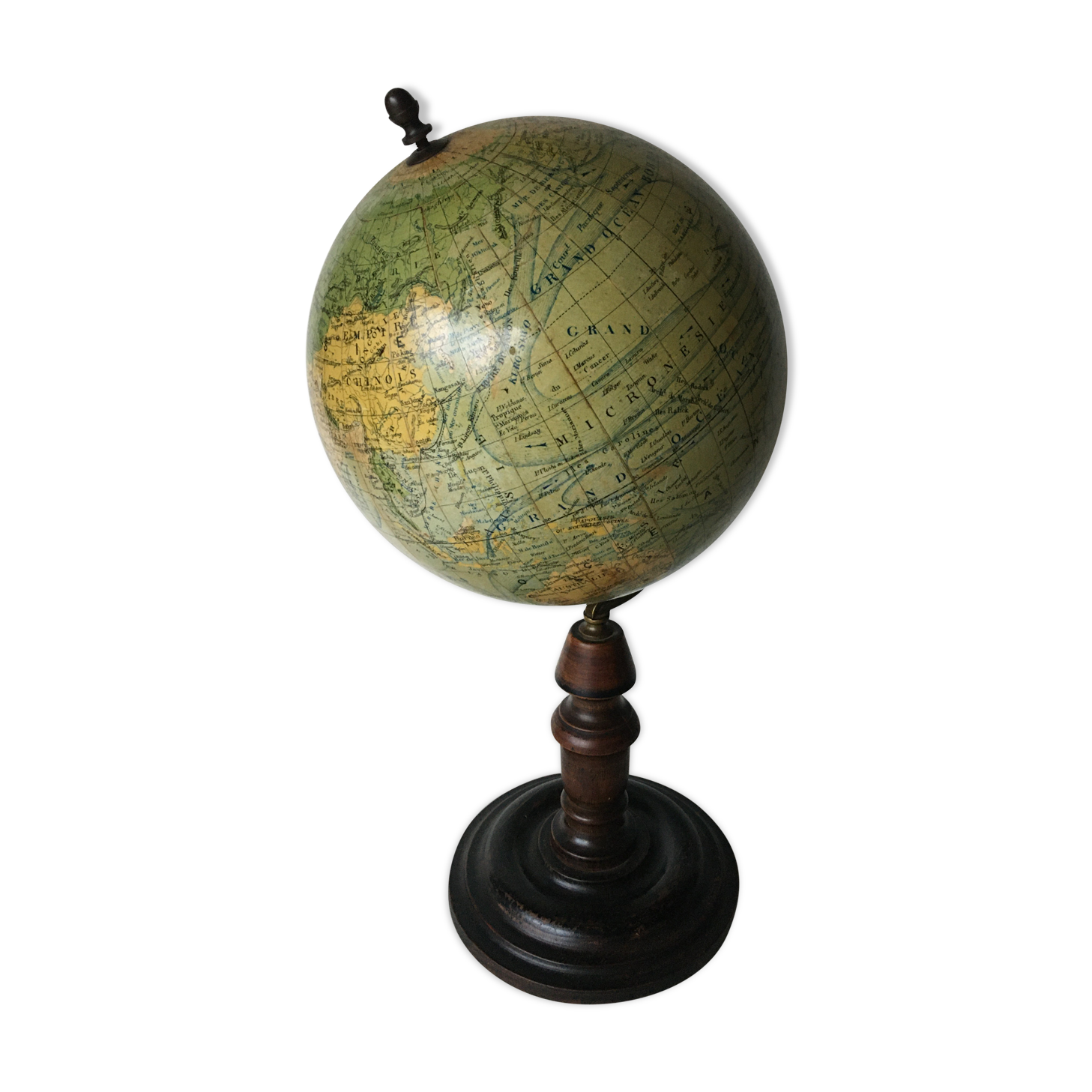 Globe Earth vintage world map