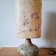 Vintage pyrite stone lamp