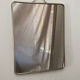 Silver-plated wall-mounted barber mirror