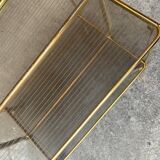 Vintage Folding Trolley in Gold Brass and Plastic