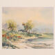 By the River, Aquarelle on Paper, 58 x 58 cm