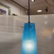 Blue tech lamp, Murano crystal, Vetreria Vistosi, 70's – Italy
