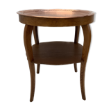Art deco side table, copper top 1930s