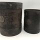 Set of 2 measures or grain pots double liter and liter in iron XlXh