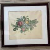 Reproduction botanical work Flowers