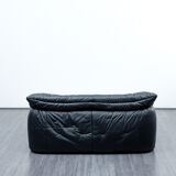 Black leather sofa, 70, two places