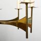 High Quality Ten Armed Brass Chandelier 1960s.
