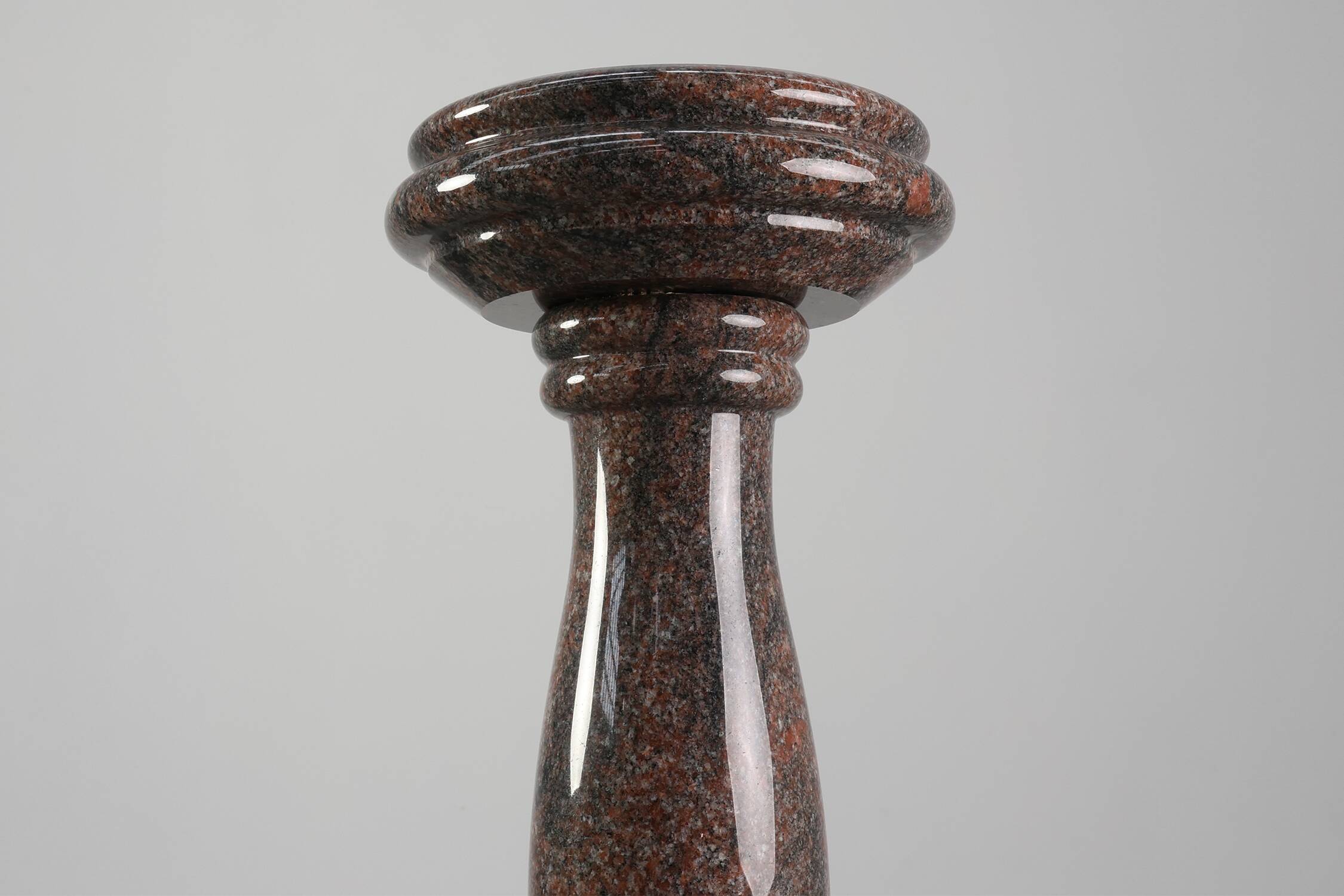 Large Mid-Century Granite Pedestal, Italy 1960s