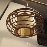 Rattan hanging lamp