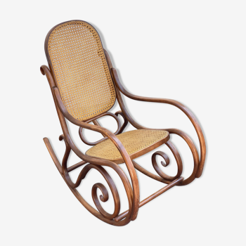 Bentwood & cane cane rocking chair