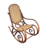 Bentwood & cane cane rocking chair