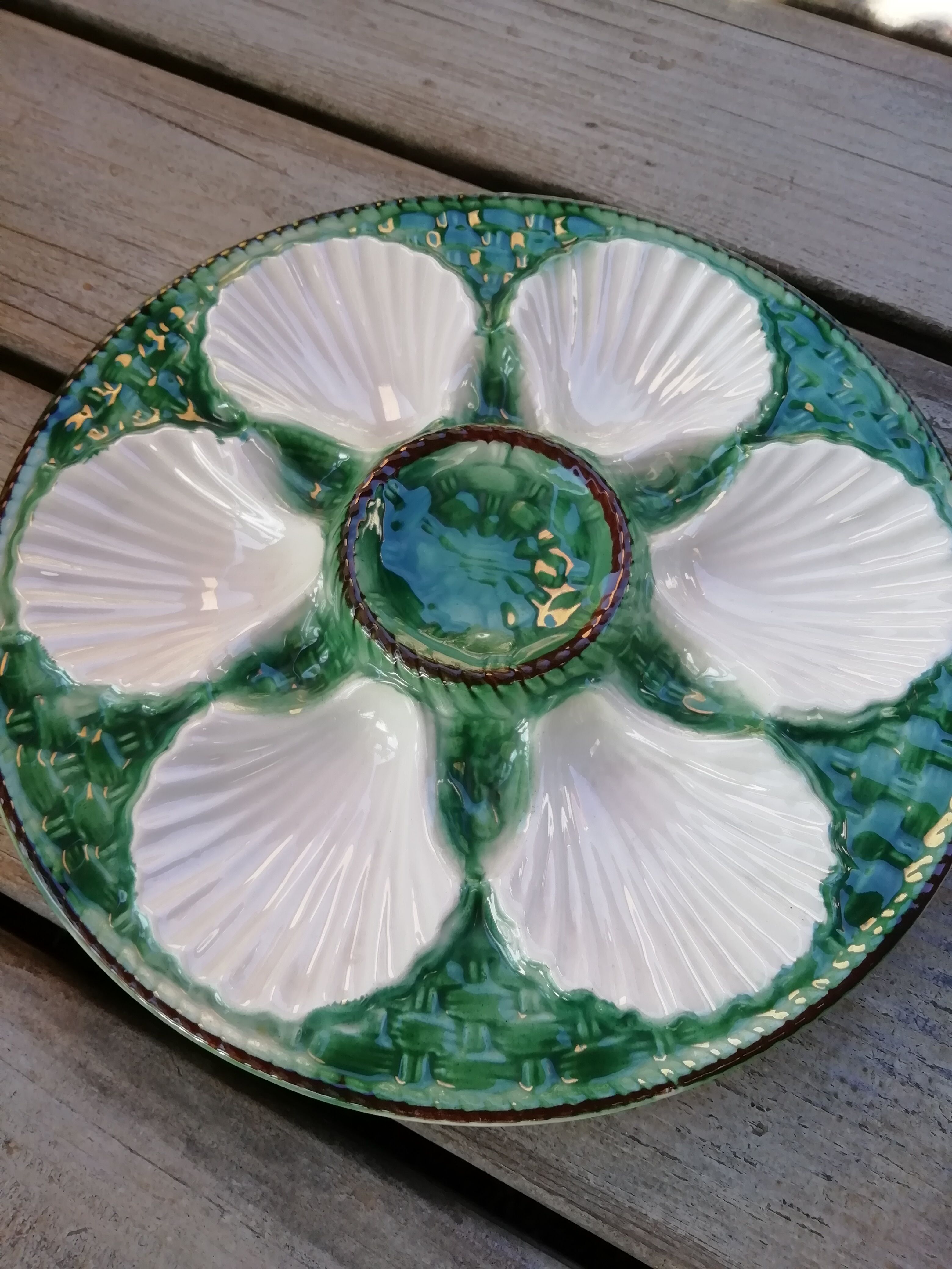 Assiette à huîtres Longchamp