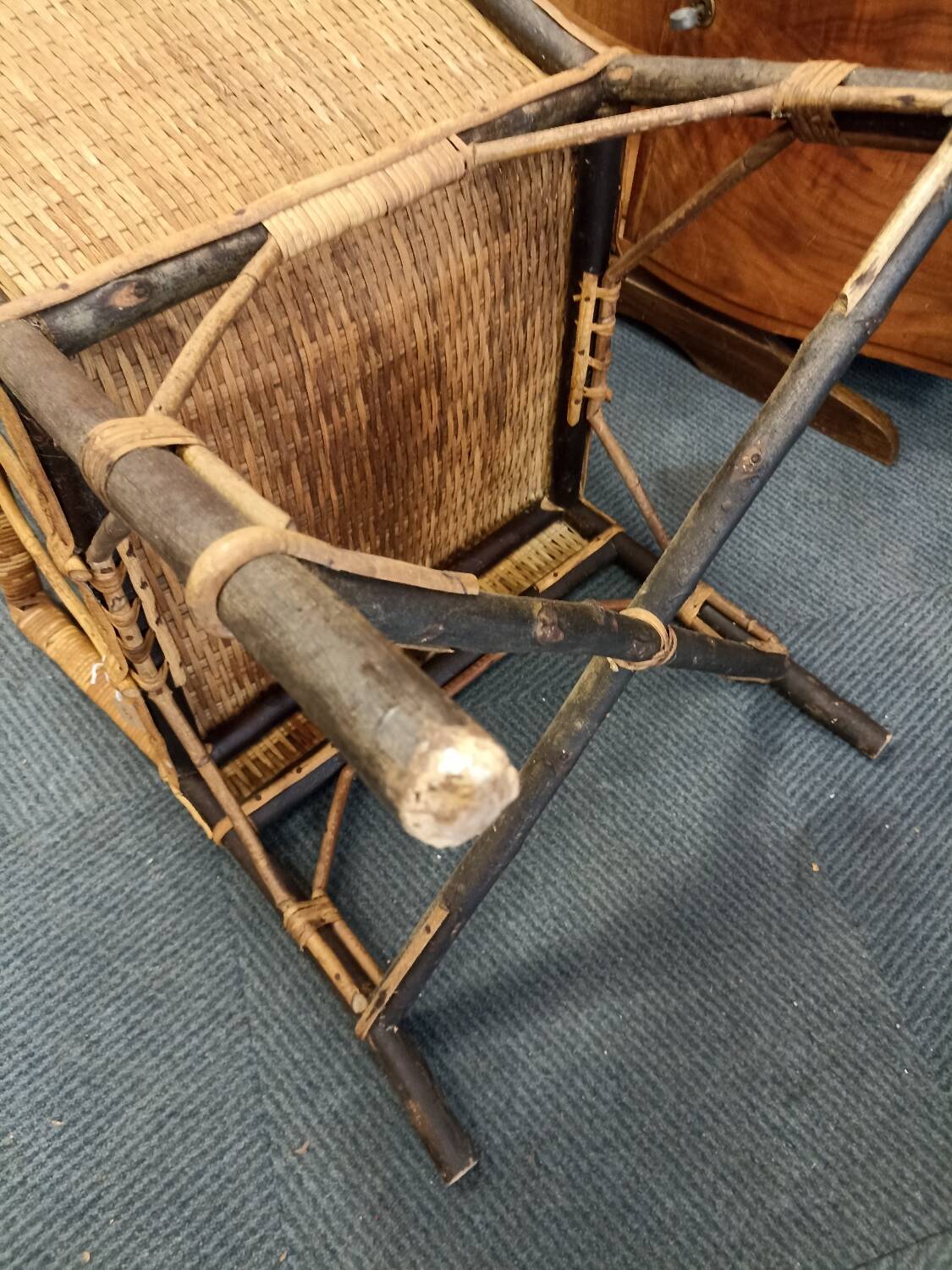 Belle Epoque rattan armchair