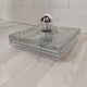 Vintage Hustadt Leuchten glass ceiling light