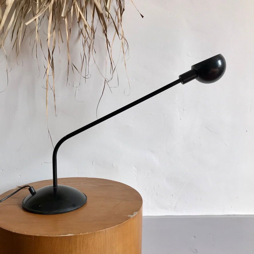 Vintage gallows desk lamp in black metal