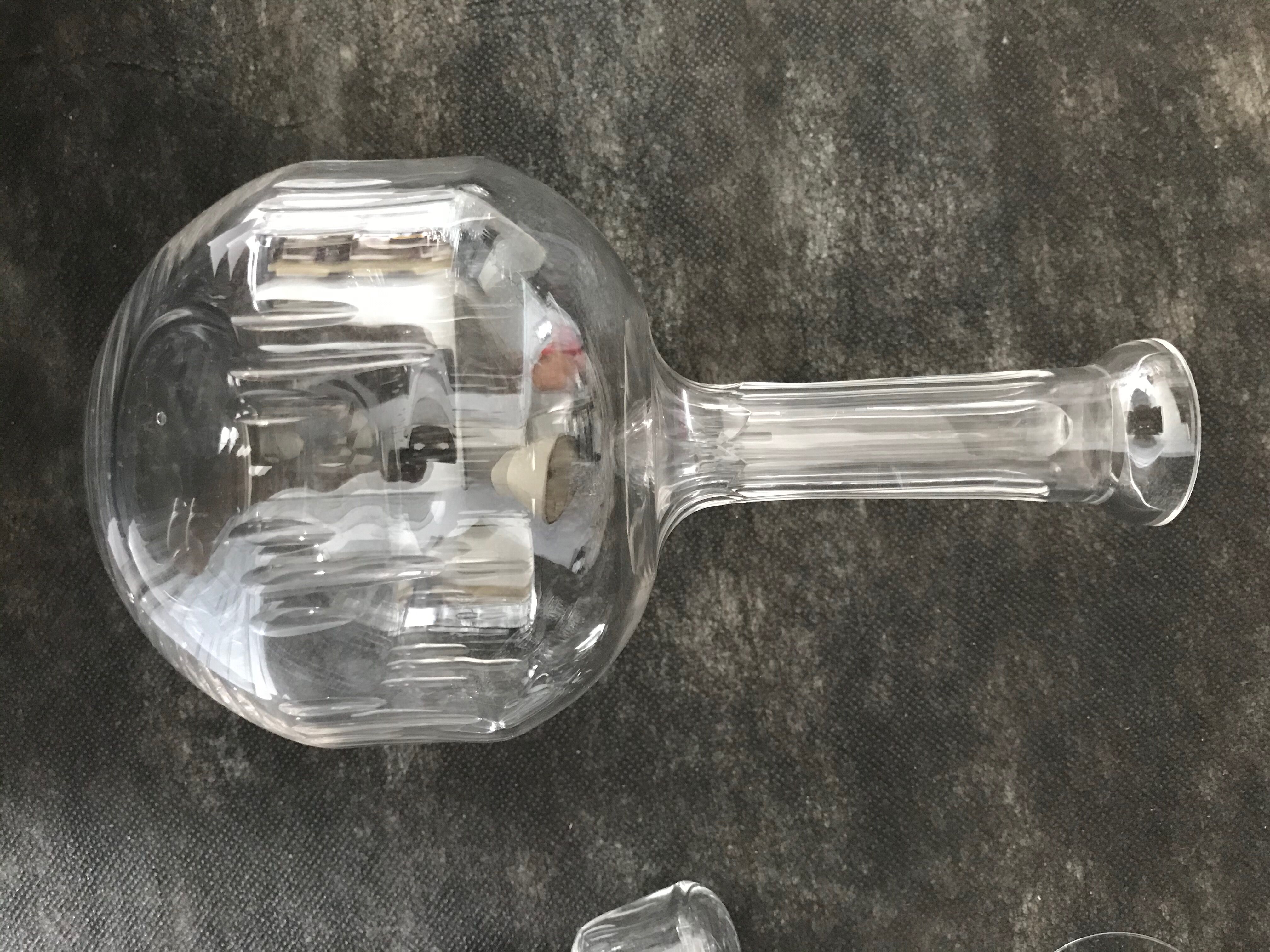 11 glasses and 1 wine carafe