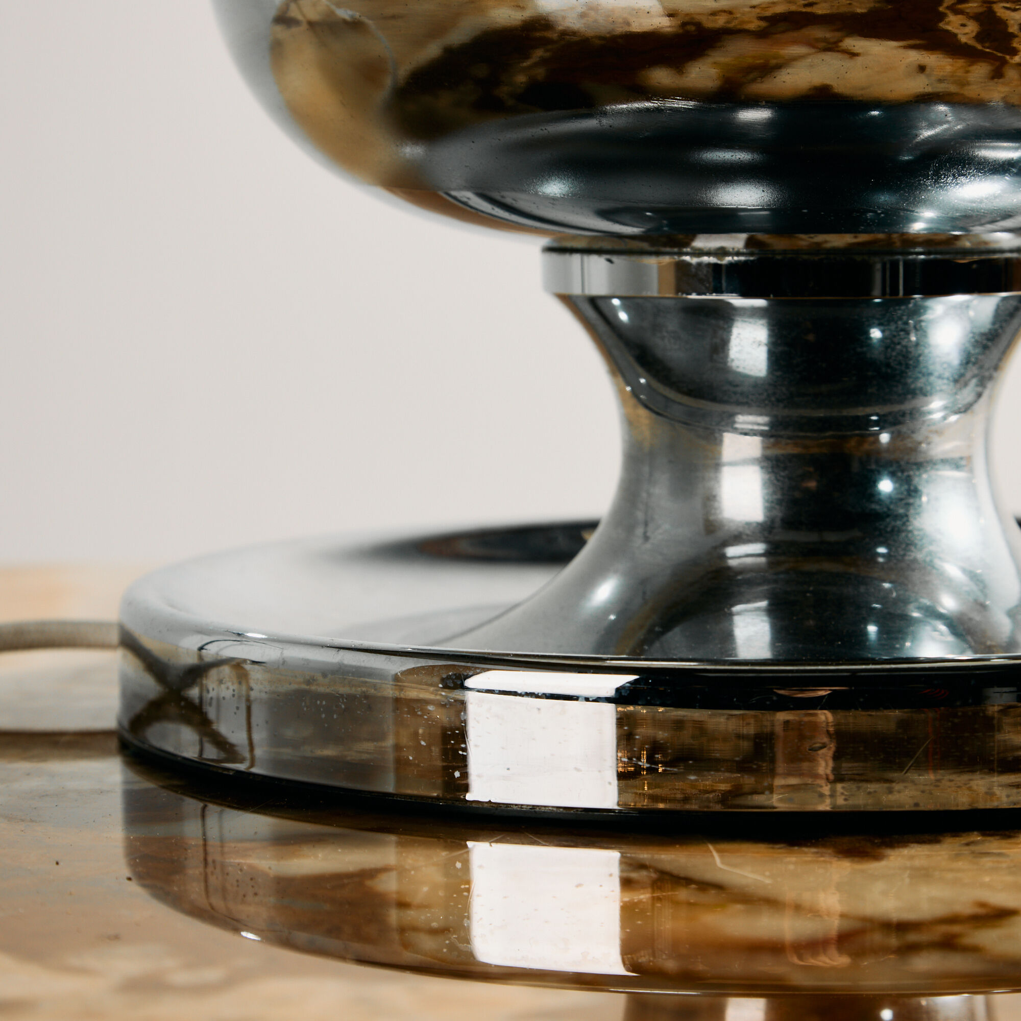 Chrome table lamp