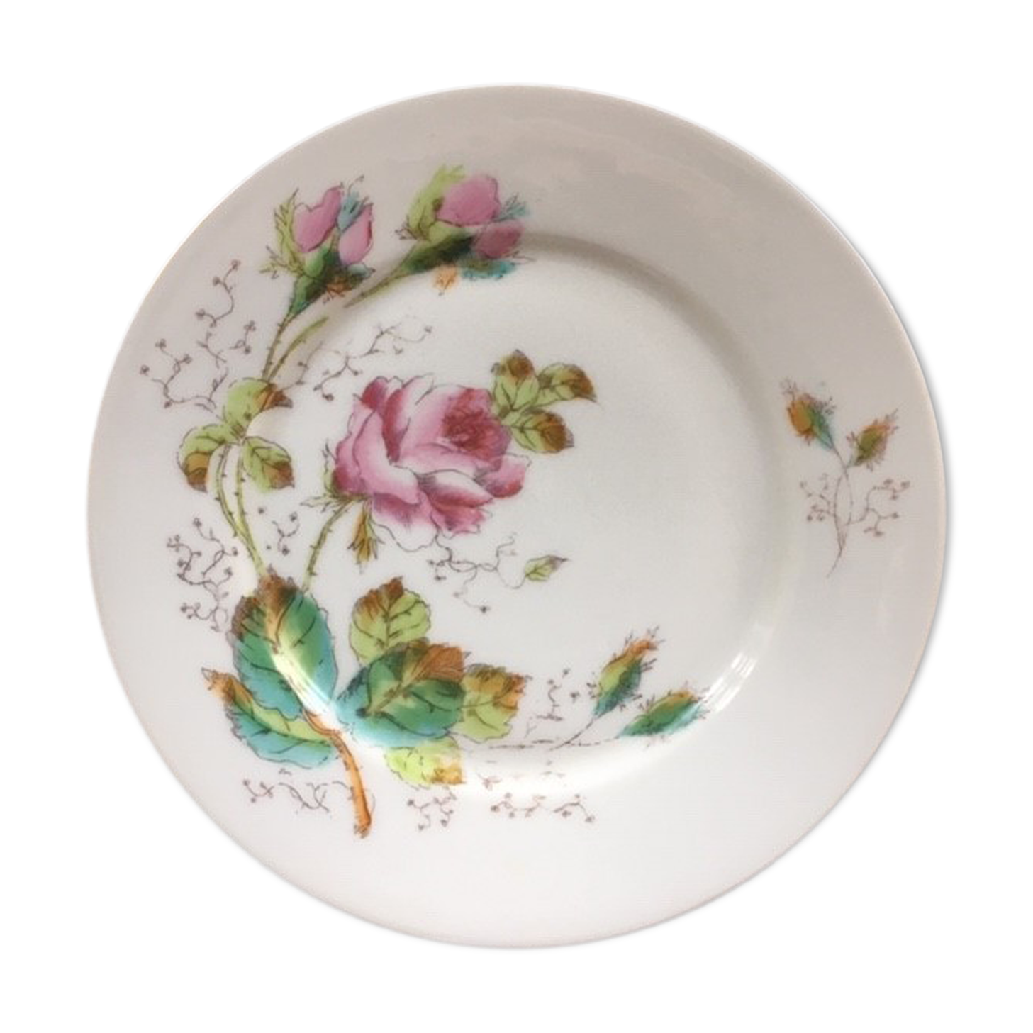 Retro floral decorative plate