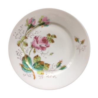 Retro floral décor plate