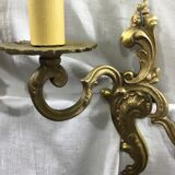 Paire d'appliques en bronze style Louis XV