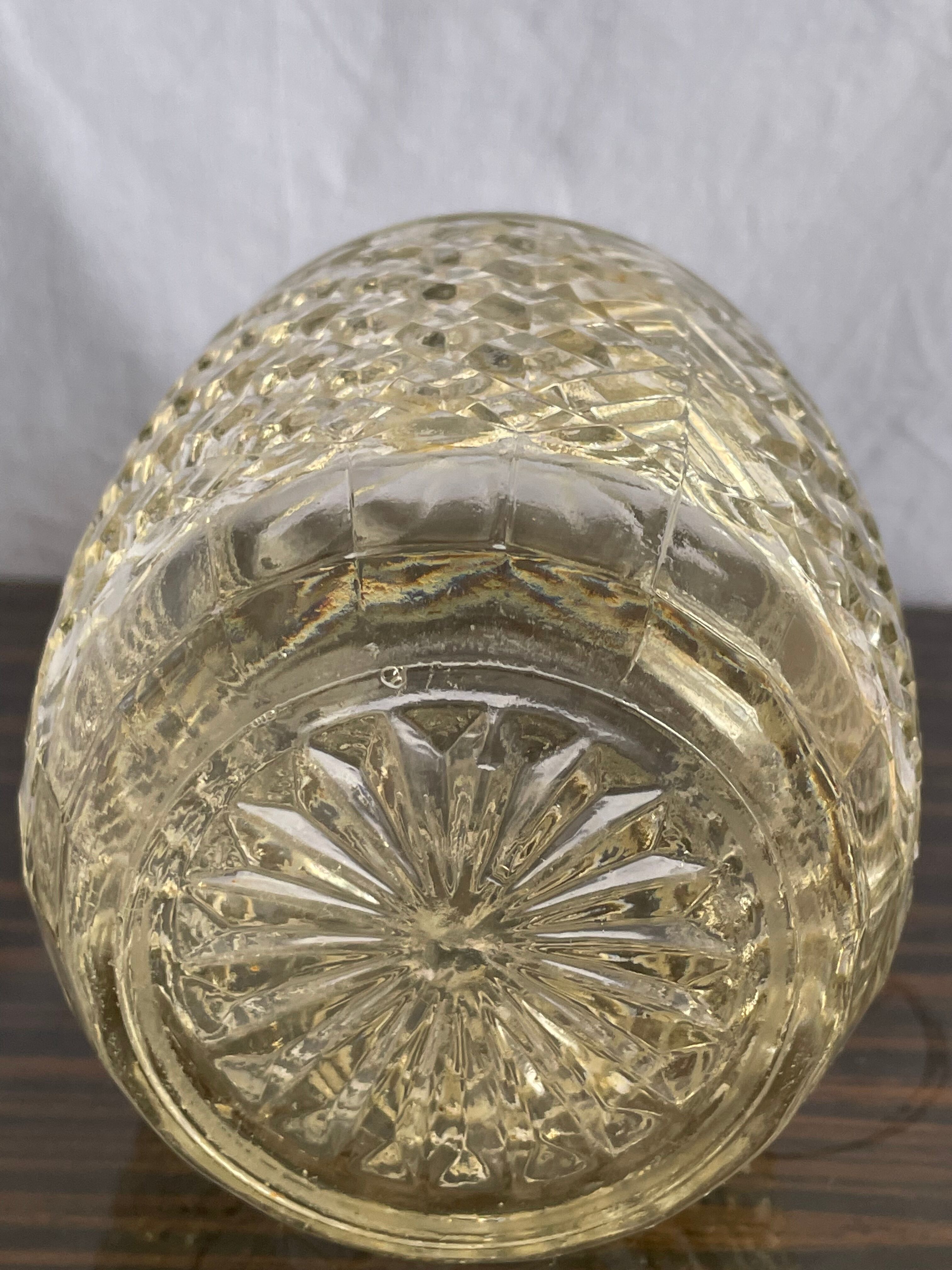 Bouteille vintage angleterre en verre