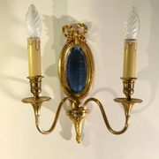 Louis XVI Wall Lamp Lucien Gau Mirror