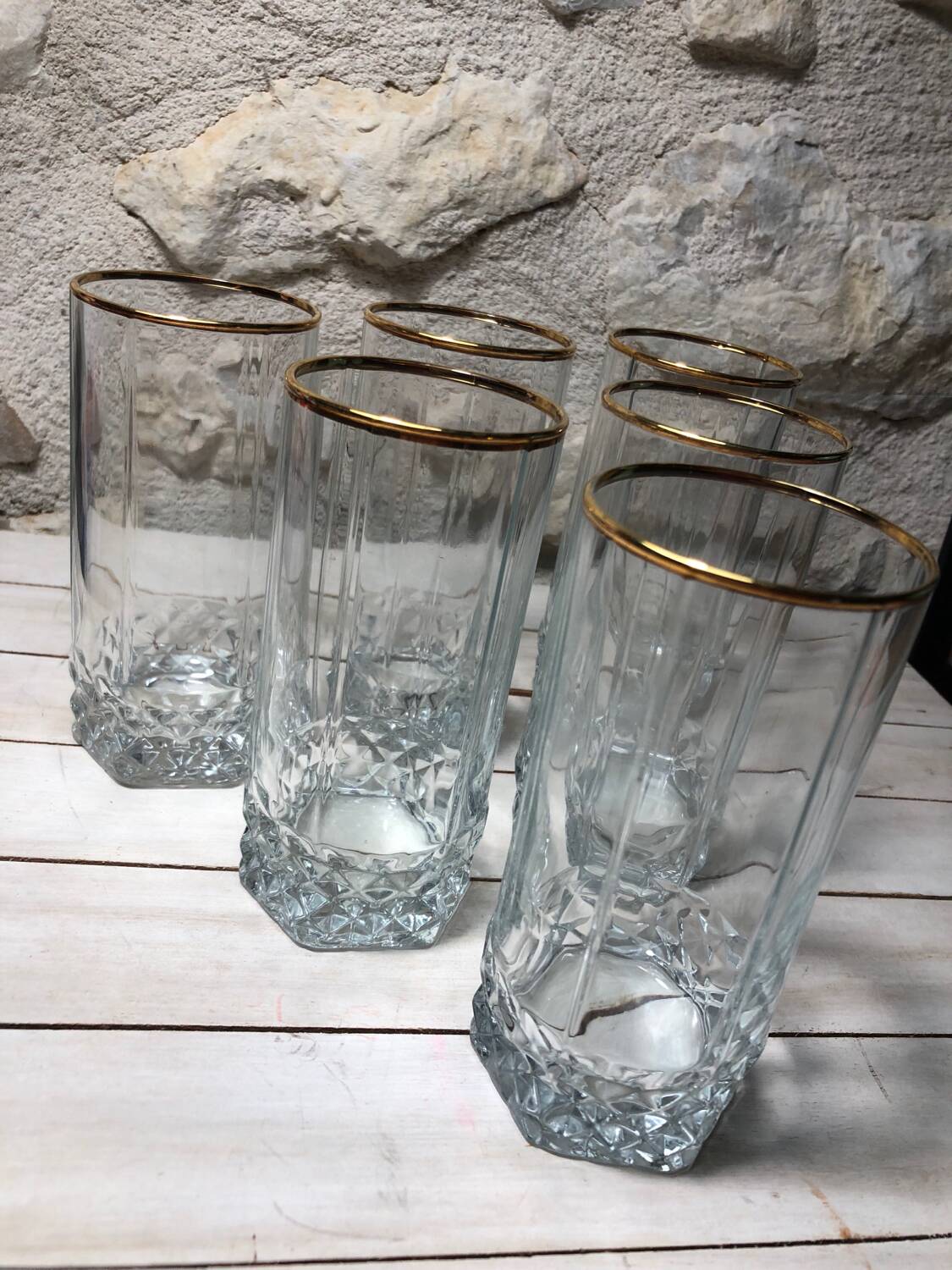Large Vintage gold rimmed glasses