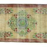 Anatolian handmade vintage rug 210 cm x 107 cm