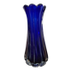 Art deco blue glass vase