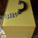 COLUMBIA - suitcase vintage 50/60s yellow metal Binder