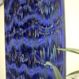 Tableau texturé contemporain Bleu imprimé  Ref cobalt