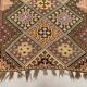 Vintage Turkish kilim 377x152 cm wool kelim rug large 2496