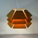 IMPRESSIVE DANISH MODEL 838 PENDANT LAMP BY P&P LJUS AB, 1970s