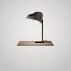 Brass table lamp by Paavo Tynell, 1950s mid-century modern.