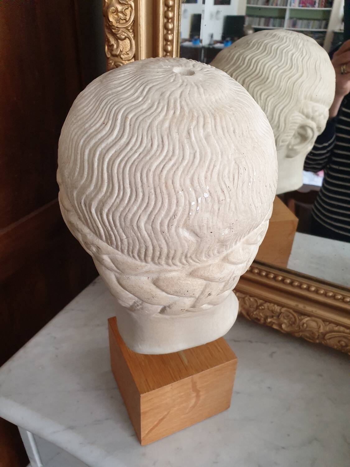 Greek bust of a blond Ephebe