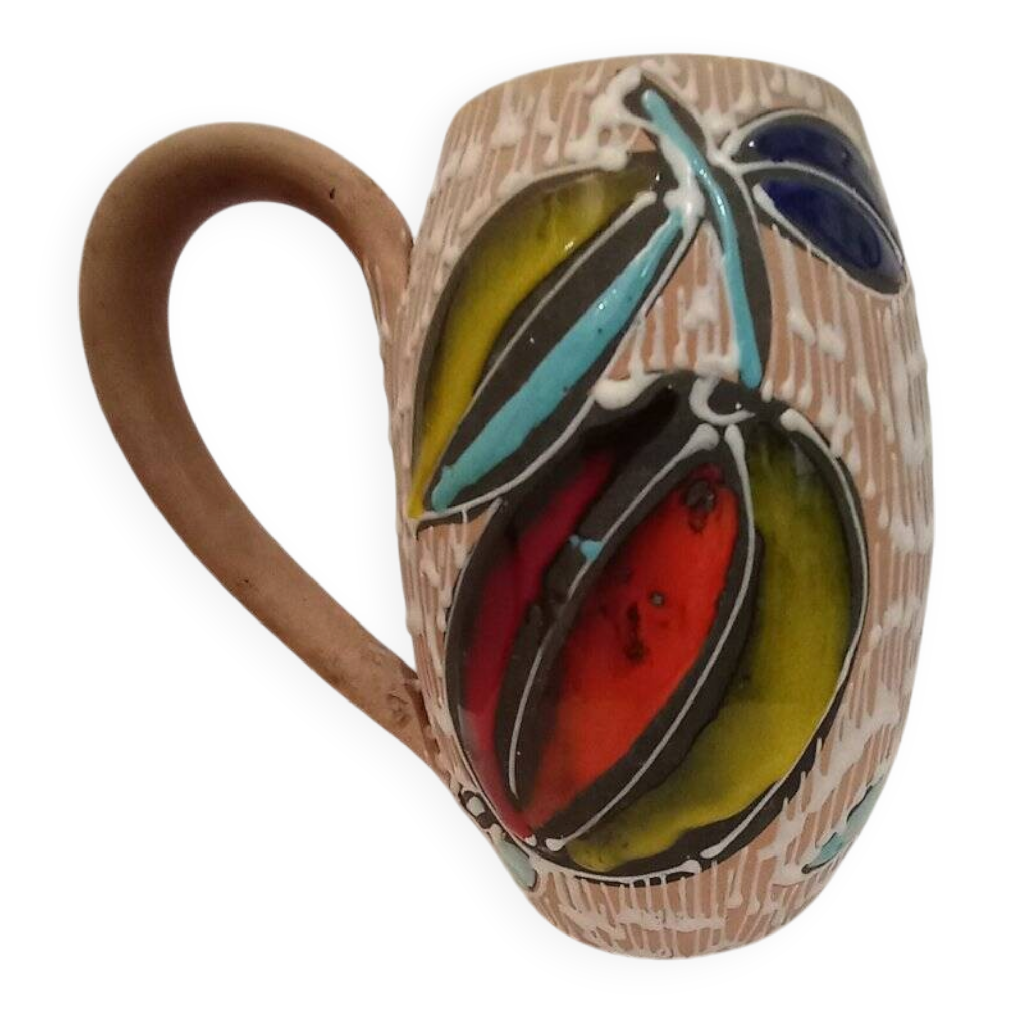 Luigi Santi vase with handle, 1970s